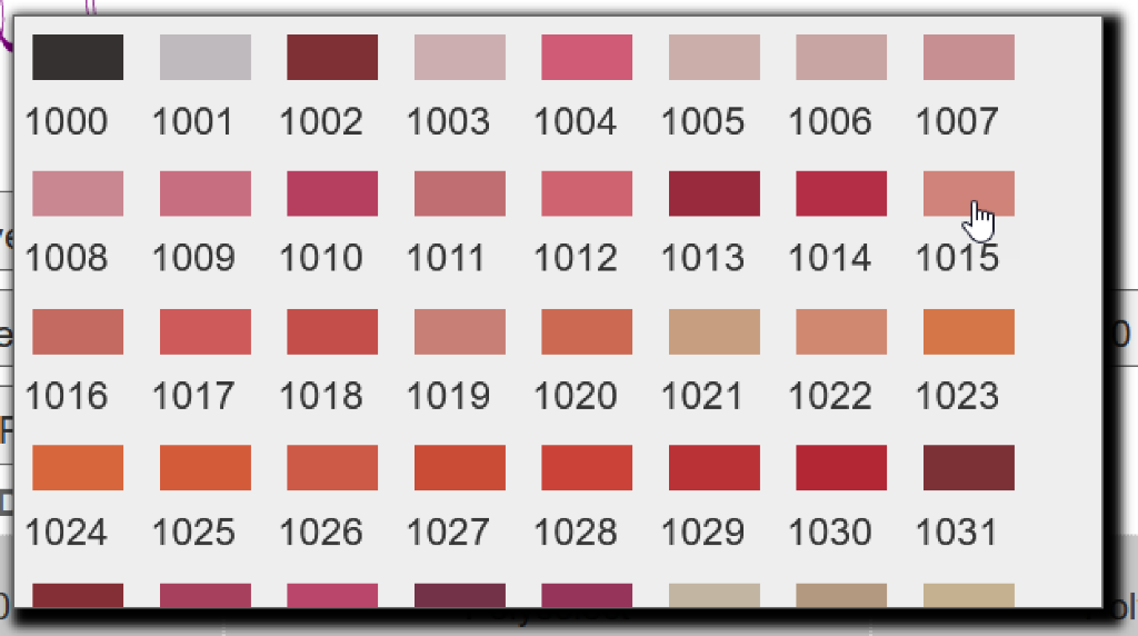 Select Color Swatch